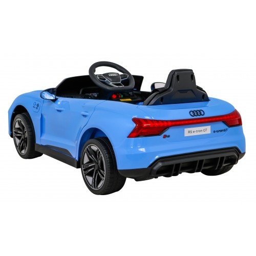 Audi RS E-Tron GT na batériu Modrý + Ovládač + Pohon 4x4 + Rádio MP3 + LED + EVA