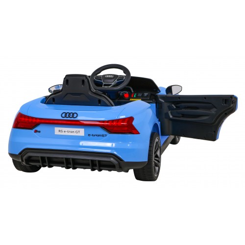 Audi RS E-Tron GT na batériu Modrý + Ovládač + Pohon 4x4 + Rádio MP3 + LED + EVA