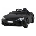 Audi RS E-Tron GT na batériu Čierny + Ovládač + Pohon 4x4 + Rádio MP3 + LED + EVA