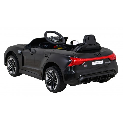 Audi RS E-Tron GT na batériu Čierny + Ovládač + Pohon 4x4 + Rádio MP3 + LED + EVA
