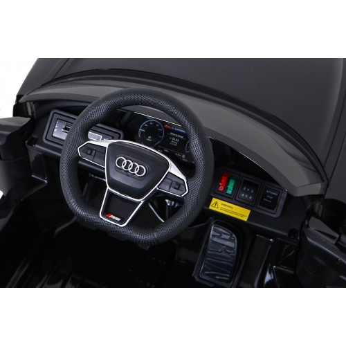 Audi RS E-Tron GT na batériu Čierny + Ovládač + Pohon 4x4 + Rádio MP3 + LED + EVA