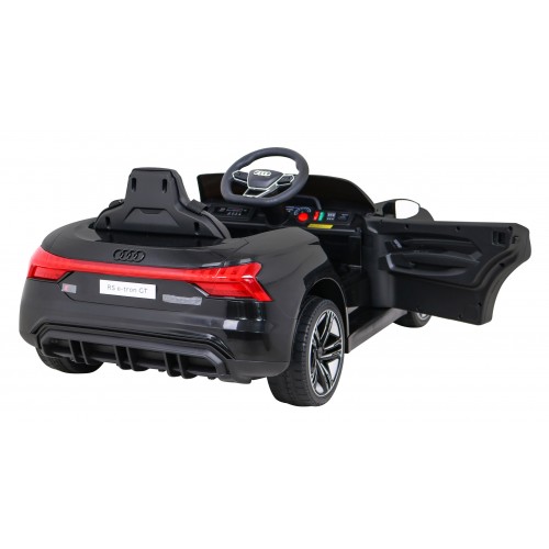 Audi RS E-Tron GT na batériu Čierny + Ovládač + Pohon 4x4 + Rádio MP3 + LED + EVA