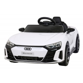 Audi RS E-Tron GT na batériu Biely + Ovládač + Pohon 4x4 + Rádio MP3 + LED + EVA