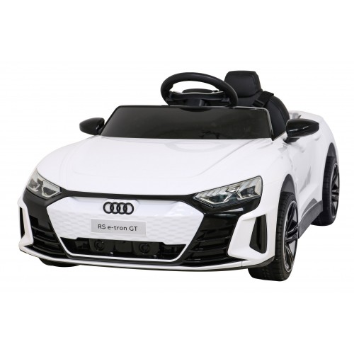 Audi RS E-Tron GT na batériu Biely + Ovládač + Pohon 4x4 + Rádio MP3 + LED + EVA