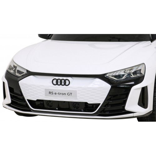 Audi RS E-Tron GT na batériu Biely + Ovládač + Pohon 4x4 + Rádio MP3 + LED + EVA