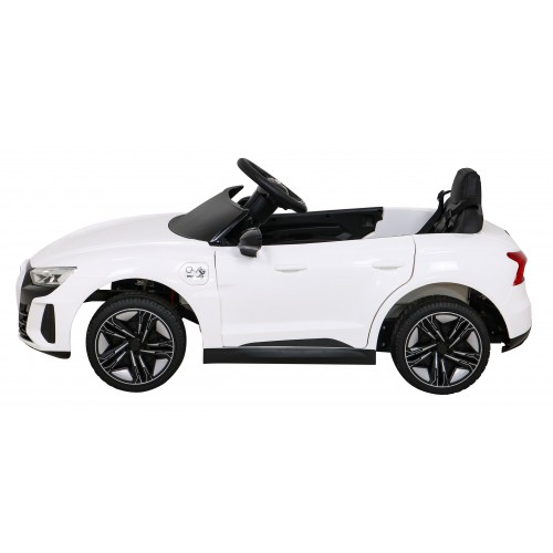 Audi RS E-Tron GT na batériu Biely + Ovládač + Pohon 4x4 + Rádio MP3 + LED + EVA