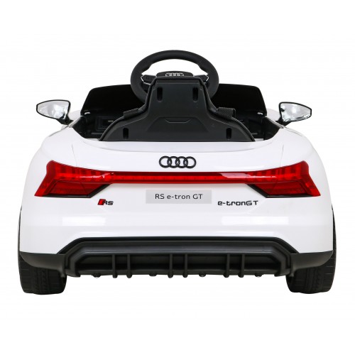 Audi RS E-Tron GT na batériu Biely + Ovládač + Pohon 4x4 + Rádio MP3 + LED + EVA
