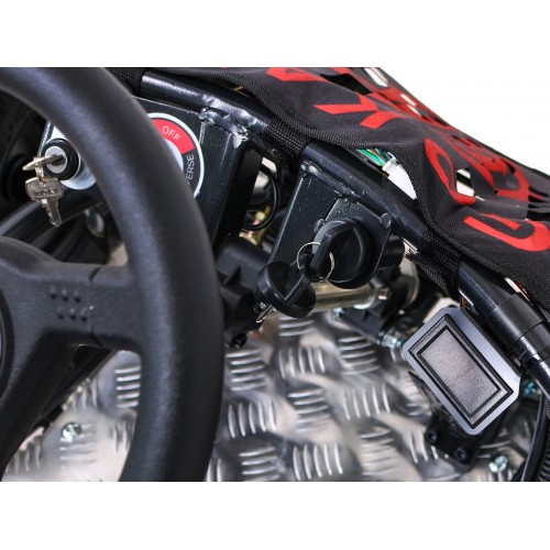 Motokára Fast Dragon na batériu Čierna 30km/h + Motor 1000W + Nafukovacie kolesá + Regulácia sedadla + Pásy