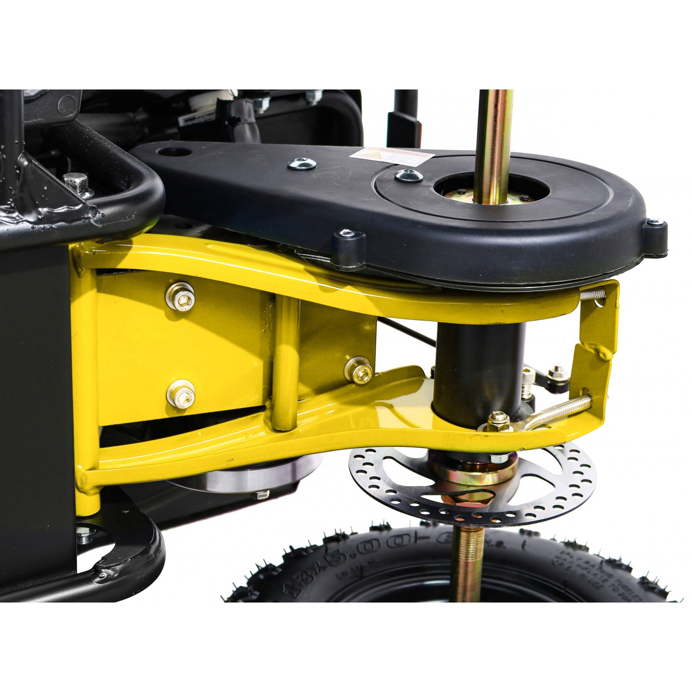 Quad E-STAR na batériu Žltý 35km/h + Bezkefkový motor 1000W + Nafukovacie kolesá + Regulácia sedadla