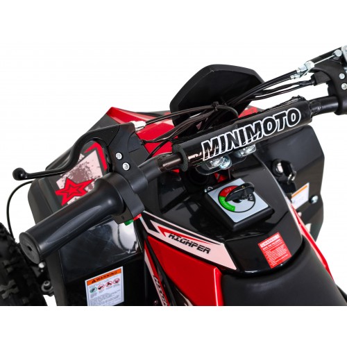 Quad Highper na batériu Červený 35km/h + Bezkefkový motor 1000W + Nafukovacie kolesá + Regulácia sedadla