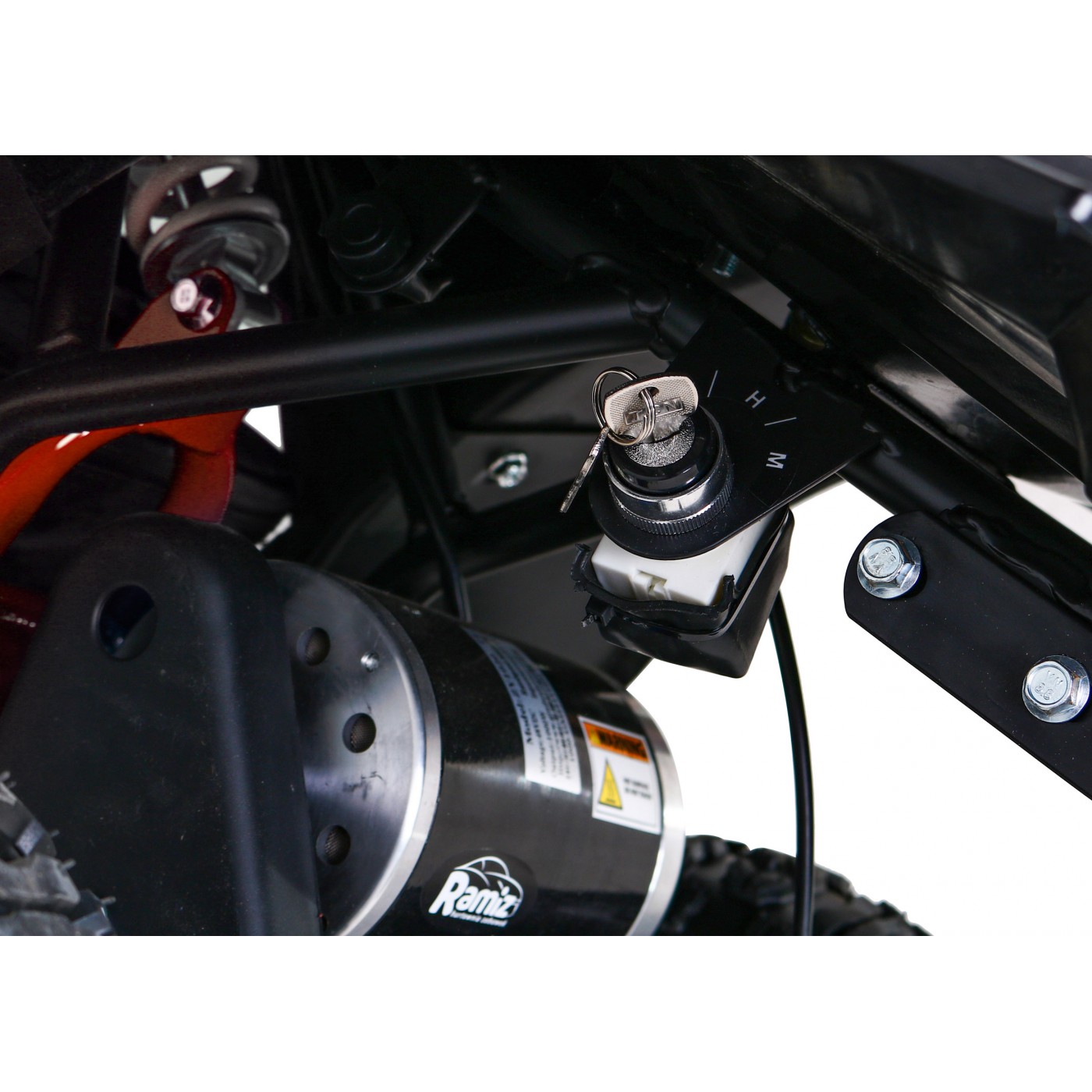 Quad E-STAR  na batériu Červený 35km/h + Bezkefkový motor 1000W + Nafukovacie kolesá + Regulácia sedadla