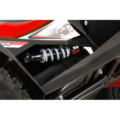 Quad Highper na batériu Červený 35km/h + Bezkefkový motor 1000W + Nafukovacie kolesá + Regulácia sedadla