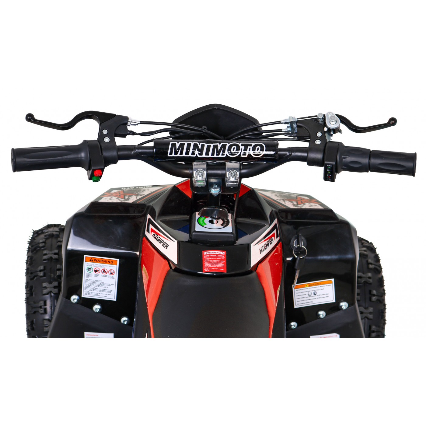 Quad E-STAR  na batériu Červený 35km/h + Bezkefkový motor 1000W + Nafukovacie kolesá + Regulácia sedadla