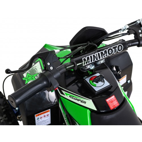 Quad E-STAR na batériu Zelený 35km/h + Bezkefkový motor 1000W + Nafukovacie kolesá + Regulácia sedadla