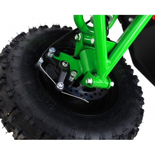 Quad Highper na batériu Zelený 35km/h + Bezkefkový motor 1000W + Nafukovacie kolesá + Regulácia sedadla