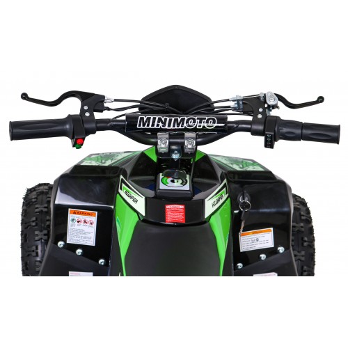 Quad E-STAR na batériu Zelený 35km/h + Bezkefkový motor 1000W + Nafukovacie kolesá + Regulácia sedadla