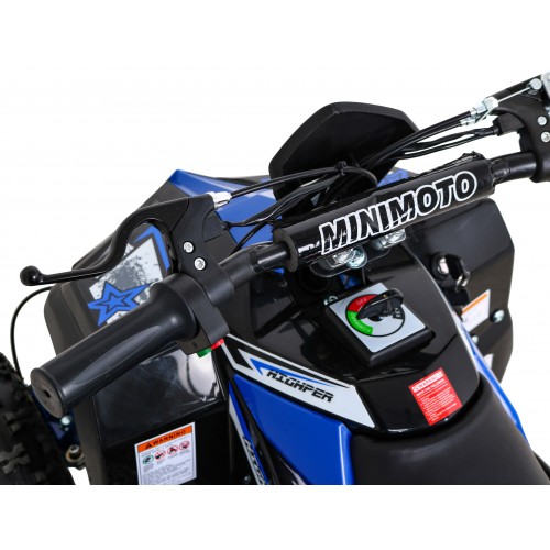 Quad Highper na batériu Modrý 35km/h + Bezkefkový motor 1000W + Nafukovacie kolesá + Regulácia sedadla