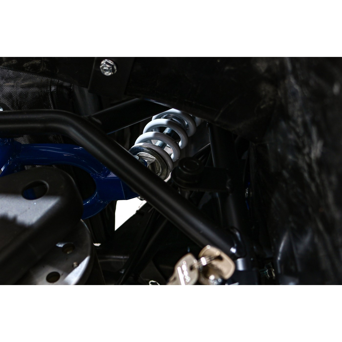 Quad Highper na batériu Modrý 35km/h + Bezkefkový motor 1000W + Nafukovacie kolesá + Regulácia sedadla