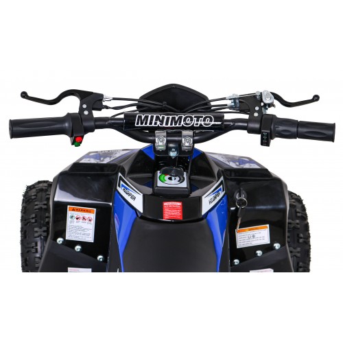 Quad E-STAR na batériu Modrý 35km/h + Bezkefkový motor 1000W + Nafukovacie kolesá + Regulácia sedadla