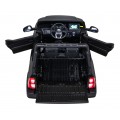 Toyota Hilux na batériu pre deti Čierna + Pohon 4x4 + Ovládač + 2 batožinové priestory + Rádio MP3 + LED