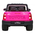 Toyota Hilux na batériu pre deti Ružová + Pohon 4x4 + Ovládač + 2 batožinové priestory + Rádio MP3 + LED
