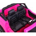 Toyota Hilux na batériu pre deti Ružová + Pohon 4x4 + Ovládač + 2 batožinové priestory + Rádio MP3 + LED