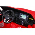 Toyota Hilux na batériu pre deti Červená + Pohon 4x4 + Ovládač + 2 batožinové priestory + Rádio MP3 + LED