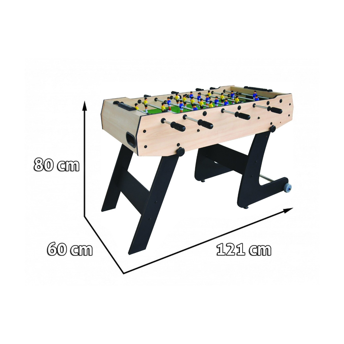 Stôl na stolný futbal pre deti 6+ a dospelých Drevený Doska MDF + Skladací vrch