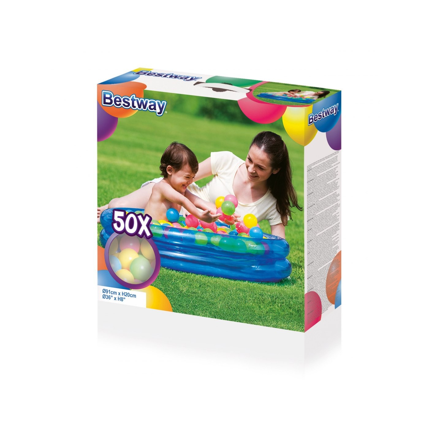 Bazén S loptičkami BESTWAY Modrý