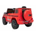 Mercedes AMG G63 pre deti Červený + Ovládač + MP3 LED + Pomalý štart + EVA + Pásy