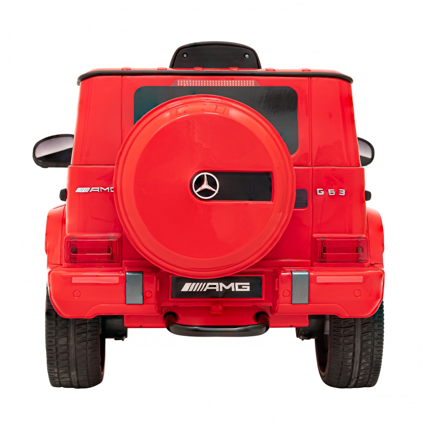 Mercedes AMG G63 pre deti Červený + Ovládač + MP3 LED + Pomalý štart + EVA + Pásy