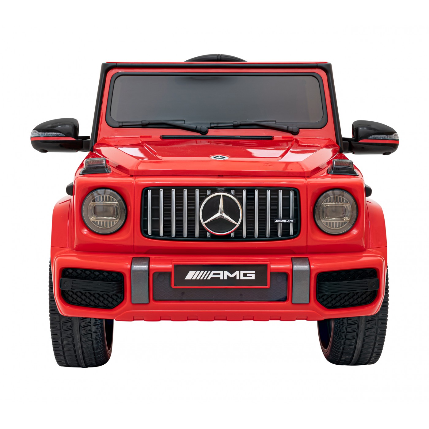 Mercedes AMG G63 pre deti Červený + Ovládač + MP3 LED + Pomalý štart + EVA + Pásy