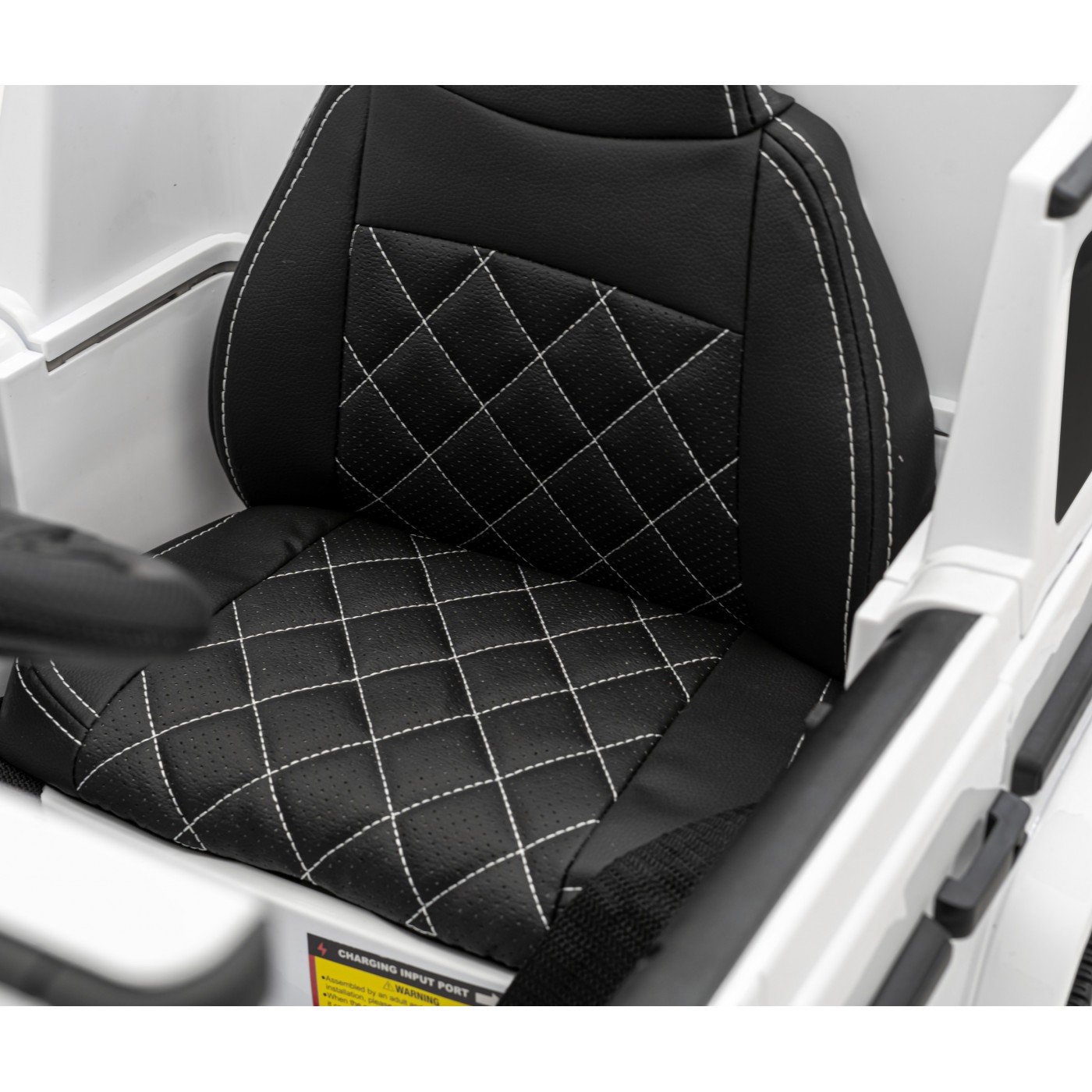 Mercedes AMG G63 pre deti Biely + Ovládač + MP3 LED + Pomalý štart + EVA + Pásy