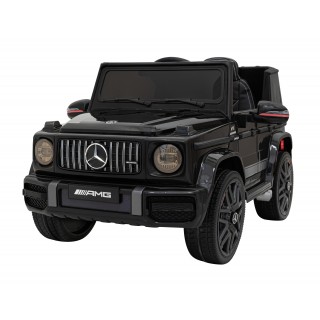 Mercedes AMG G63 pre deti Čierny + Diaľkové ovládanie + MP3 LED + Pomalý štart + EVA + Pásy