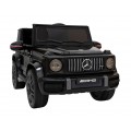 Mercedes AMG G63 pre deti Čierny + Diaľkové ovládanie + MP3 LED + Pomalý štart + EVA + Pásy