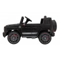 Mercedes AMG G63 pre deti Čierny + Diaľkové ovládanie + MP3 LED + Pomalý štart + EVA + Pásy