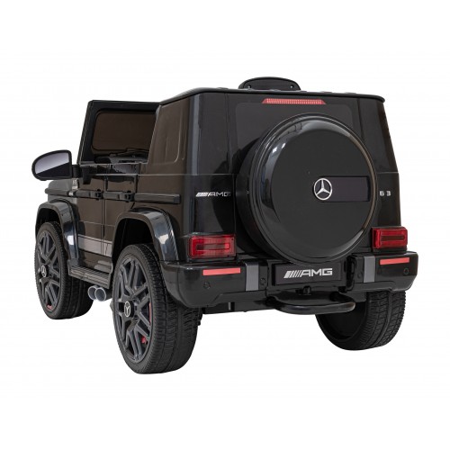 Mercedes AMG G63 pre deti Čierny + Diaľkové ovládanie + MP3 LED + Pomalý štart + EVA + Pásy