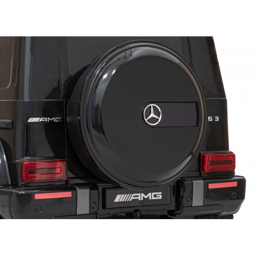 Mercedes AMG G63 pre deti Čierny + Diaľkové ovládanie + MP3 LED + Pomalý štart + EVA + Pásy