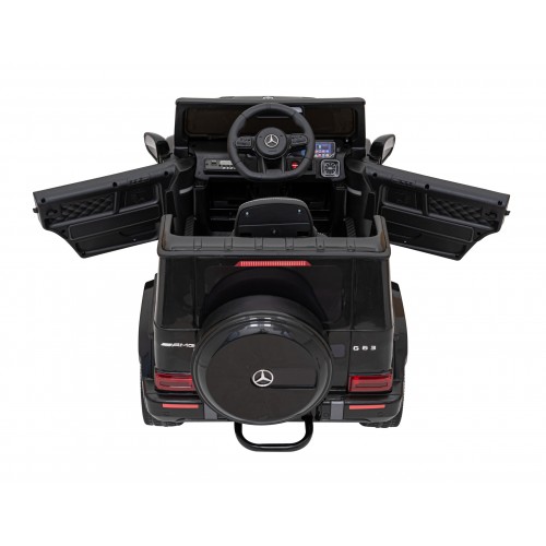 Mercedes AMG G63 pre deti Čierny + Diaľkové ovládanie + MP3 LED + Pomalý štart + EVA + Pásy