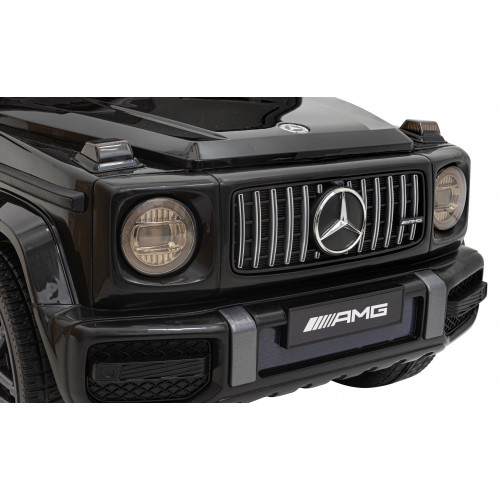 Mercedes AMG G63 pre deti Čierny + Diaľkové ovládanie + MP3 LED + Pomalý štart + EVA + Pásy