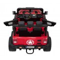 Terénne autíčko Geoland Power pre 2 deti Červené + Ovládač + Motory 2x200W + Batožinový priestor + Rádio MP3 + LED