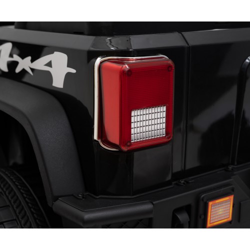 Terénne autíčko Geoland Power pre 2 deti Čierne + Ovládač + Motory 2x200W + Batožinový priestor + Rádio MP3 + LED