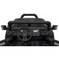 Terénne autíčko Geoland Power pre 2 deti Čierne + Ovládač + Motory 2x200W + Batožinový priestor + Rádio MP3 + LED