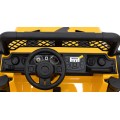Terénne autíčko Geoland Power pre 2 deti Žlté + Ovládač + Motory 2x200W + Batožinový priestor + Rádio MP3 + LED