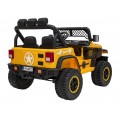 Terénne autíčko Geoland Power pre 2 deti Žlté + Ovládač + Motory 2x200W + Batožinový priestor + Rádio MP3 + LED