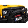 Terénne autíčko Geoland Power pre 2 deti Žlté + Ovládač + Motory 2x200W + Batožinový priestor + Rádio MP3 + LED