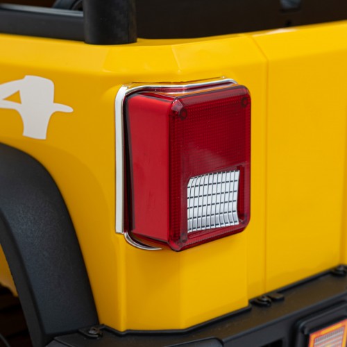 Terénne autíčko Geoland Power pre 2 deti Žlté + Ovládač + Motory 2x200W + Batožinový priestor + Rádio MP3 + LED