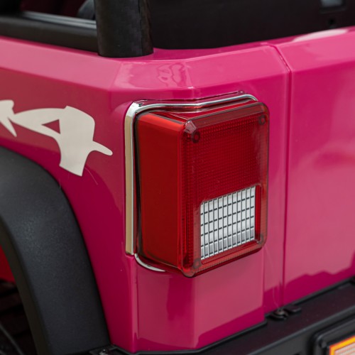 Terénne autíčko Geoland Power pre 2 deti Ružové + Ovládač + Motory 2x200W + Batožinový priestor + Rádio MP3 + LED