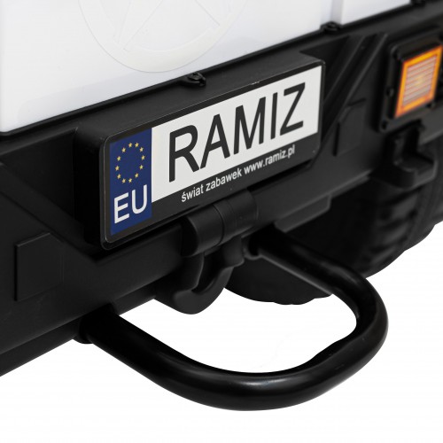 Terénne autíčko Geoland Power pre 2 deti Biele + Ovládač + Motory 2x200W + Batožinový priestor + Rádio MP3 + LED