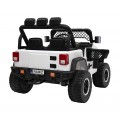 Terénne autíčko Geoland Power pre 2 deti Biele + Ovládač + Motory 2x200W + Batožinový priestor + Rádio MP3 + LED